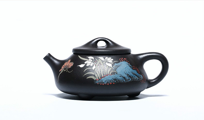 石瓢手工紫砂壺，精致典雅紫砂壺