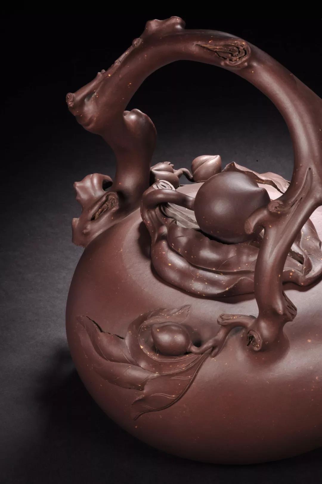 10種最美花器提梁壺，精美別致雕花紫砂壺!