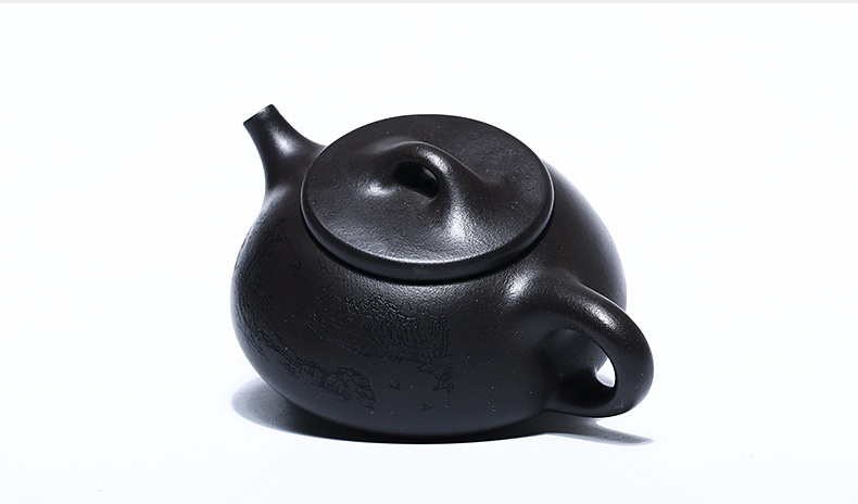 石瓢手工紫砂壺，精致典雅紫砂壺