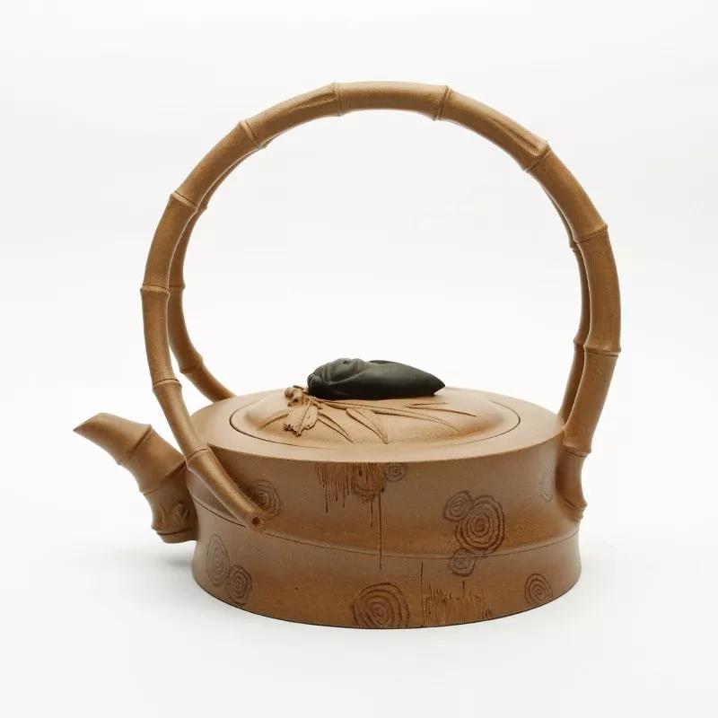 10種最美花器提梁壺，精美別致雕花紫砂壺!