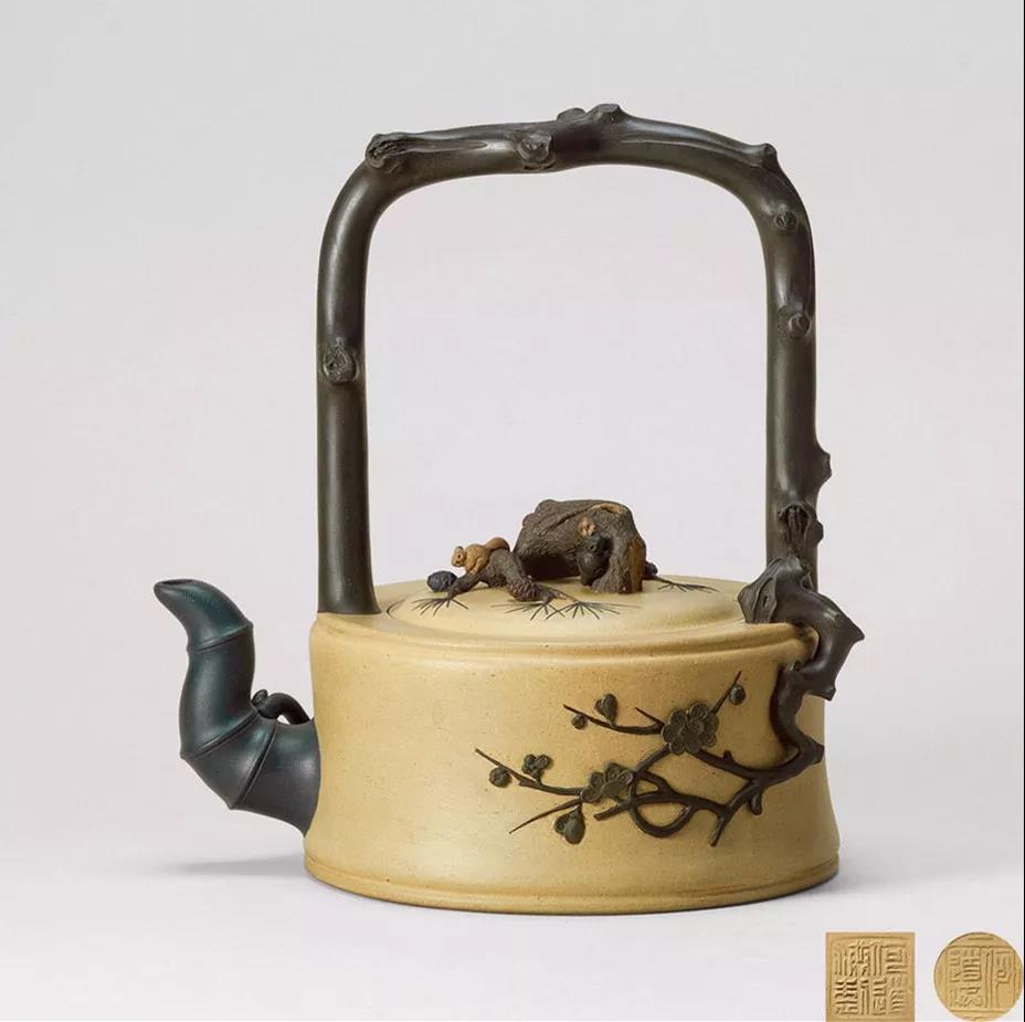 10種最美花器提梁壺，精美別致雕花紫砂壺!