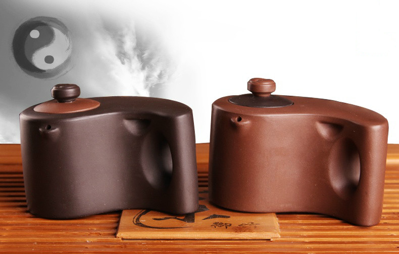 太極陰陽(yáng)紫砂壺，創(chuàng)意格紫砂壺