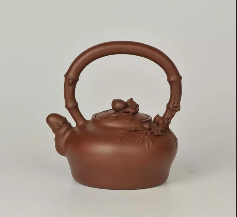 10種最美花器提梁壺，精美別致雕花紫砂壺!