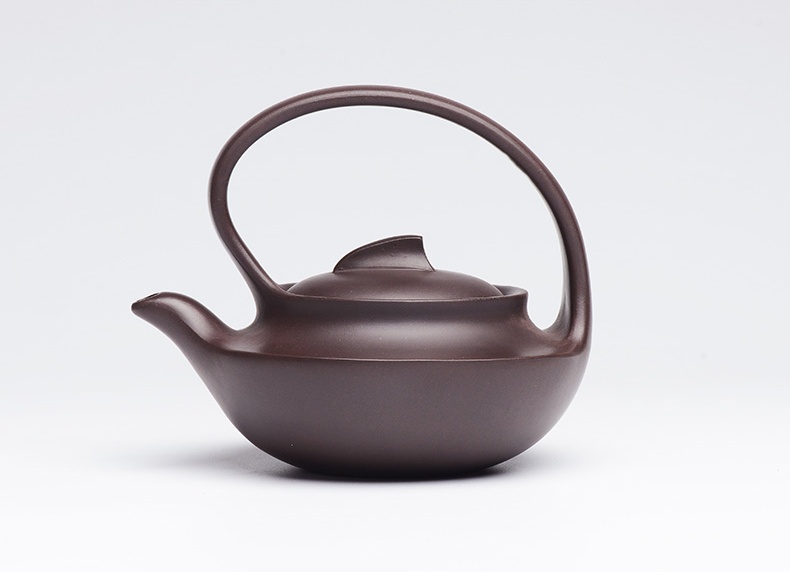 提梁精美紫砂壺，創(chuàng)意手工紫砂壺