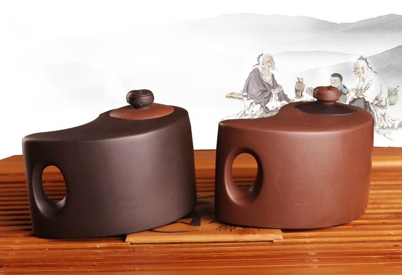 太極陰陽(yáng)紫砂壺，創(chuàng)意格紫砂壺